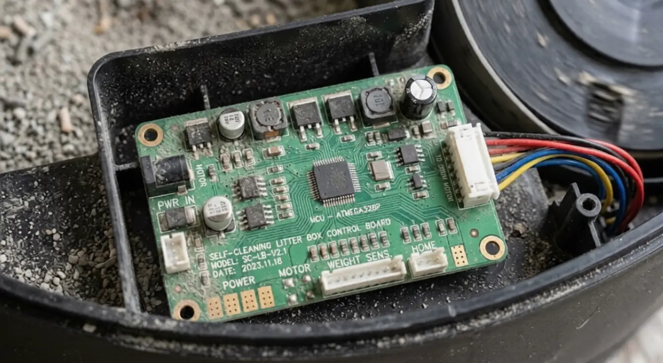 are automatic litter boxes safe - circuit board teardown